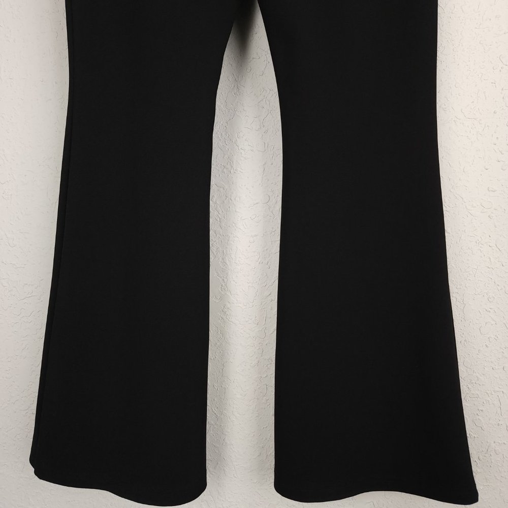ASOS Design 10 Petite Black High Rise Slim Kick Flare Slim Fit Suit Pants - Picture 9 of 10